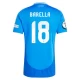 Camiseta Fútbol Italia Nicolo Barella #18 Eurocopa 2024 Primera Hombre Equipación