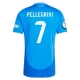 Camiseta Fútbol Italia Pellegrini #7 Eurocopa 2024 Primera Hombre Equipación