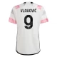 Camiseta Fútbol Juventus FC 2023-24 Vlahovic #9 Segunda Equipación Hombre