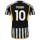 Camiseta Fútbol Juventus FC Paul Pogba #10 2023-24 Primera Equipación Hombre