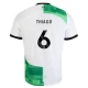 Camiseta Fútbol Liverpool FC 2023-24 Thiago #6 Segunda Equipación Hombre