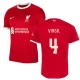 Camiseta Fútbol Liverpool FC Virgil van Dijk #4 2023-24 UCL Primera Equipación Hombre