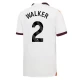 Camiseta Fútbol Manchester City 2023-24 Kyle Walker #2 Segunda Equipación Hombre