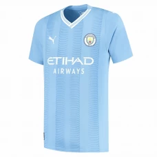 Camiseta Fútbol Manchester City 2023-24 Primera Equipación Hombre