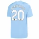Camiseta Fútbol Manchester City Bernardo Silva #20 2023-24 Primera Equipación Hombre