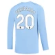 Camiseta Fútbol Manchester City Bernardo Silva #20 2023-24 Primera Equipación Hombre Manga Larga