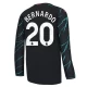 Camiseta Fútbol Manchester City Bernardo Silva #20 2023-24 Tercera Equipación Hombre Manga Larga