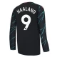 Camiseta Fútbol Manchester City Erling Haaland #9 2023-24 Tercera Equipación Hombre Manga Larga