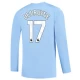 Camiseta Fútbol Manchester City Kevin De Bruyne #17 2023-24 Primera Equipación Hombre Manga Larga