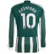 Camiseta Fútbol Manchester United 2023-24 Marcus Rashford #10 Segunda Equipación Hombre Manga Larga