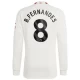 Camiseta Fútbol Manchester United Bruno Fernandes #8 2023-24 Tercera Equipación Hombre Manga Larga