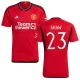 Camiseta Fútbol Manchester United Shaw #23 2023-24 UCL Primera Equipación Hombre