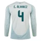 Camiseta Fútbol México E. Alvarez #4 Copa America 2024 Segunda Hombre Equipación Manga Larga