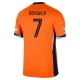 Camiseta Fútbol Países Bajos Bergwijn #7 Eurocopa 2024 Primera Hombre Equipación
