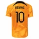 Camiseta Fútbol Países Bajos Memphis Depay #10 Mundial 2022 Primera Hombre Equipación