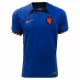 Camiseta Fútbol Países Bajos Virgil van Dijk #4 Mundial 2022 Segunda Hombre Equipación