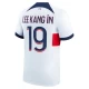 Camiseta Fútbol Paris Saint-Germain PSG 2023-24 Lee Kang In #19 Segunda Equipación Hombre