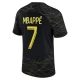 Camiseta Fútbol Paris Saint-Germain PSG Kylian Mbappé #7 2023-24 Fourth Equipación Hombre