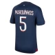 Camiseta Fútbol Paris Saint-Germain PSG Marquinhos #5 2023-24 Primera Equipación Hombre