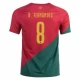 Camiseta Fútbol Portugal Bruno Fernandes #8 Mundial 2022 Primera Hombre Equipación
