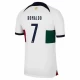 Camiseta Fútbol Portugal Cristiano Ronaldo #7 Mundial 2022 Segunda Hombre Equipación