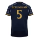 Camiseta Fútbol Real Madrid 2023-24 Jude Bellingham #5 Segunda Equipación Hombre