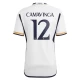 Camiseta Fútbol Real Madrid Camavinga #12 2023-24 Primera Equipación Hombre