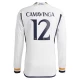 Camiseta Fútbol Real Madrid Camavinga #12 2023-24 Primera Equipación Hombre Manga Larga