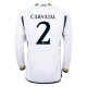 Camiseta Fútbol Real Madrid Carvajal #2 2023-24 Primera Equipación Hombre Manga Larga