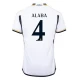 Camiseta Fútbol Real Madrid David Alaba #4 2023-24 Primera Equipación Hombre