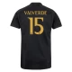 Camiseta Fútbol Real Madrid Federico Valverde #15 2023-24 Tercera Equipación Hombre