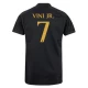Camiseta Fútbol Real Madrid Vinicius Junior #7 2023-24 Tercera Equipación Hombre