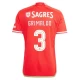 Camiseta Fútbol SL Benfica Grimaldo #3 2023-24 UCL Primera Equipación Hombre