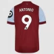 Camiseta Fútbol West Ham United Antonio #9 2023-24 Primera Equipación Hombre