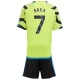 Niños Camiseta Fútbol Arsenal FC 2023-24 Bukayo Saka #7 2ª Equipación (+ Pantalones)