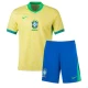 Niños Camiseta Fútbol Brasil Copa America 2024 Primera Equipación (+ Pantalones)