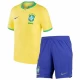 Niños Camiseta Fútbol Brasil Mundial 2022 Primera Equipación (+ Pantalones)