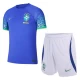 Niños Camiseta Fútbol Brasil Mundial 2022 Segunda Equipación (+ Pantalones)