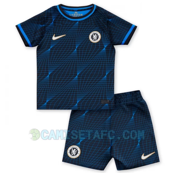 Niños Camiseta Fútbol Chelsea FC 2023-24 2ª Equipación (+ Pantalones)