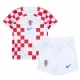 Niños Camiseta Fútbol Croacia Mundial 2022 Primera Equipación (+ Pantalones)