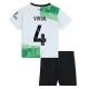 Niños Camiseta Fútbol Liverpool FC 2023-24 Virgil van Dijk #4 2ª Equipación (+ Pantalones)