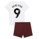 Niños Camiseta Fútbol Manchester City 2023-24 Erling Haaland #9 2ª Equipación (+ Pantalones)